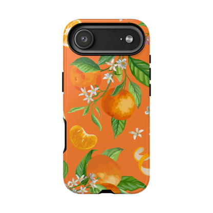 Orange Floral Tough Case.