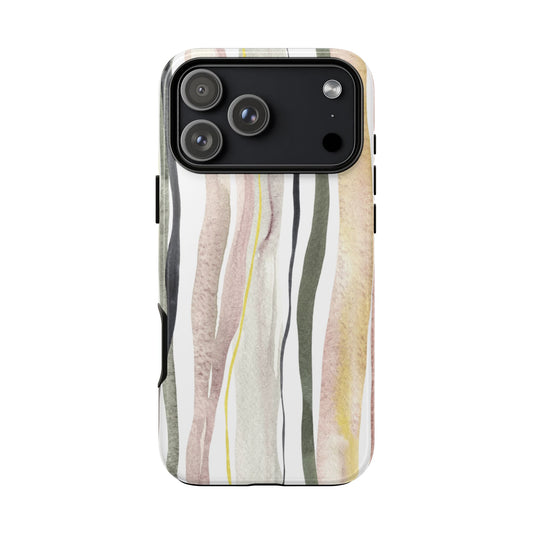 Abstract Stripes Tough Phone Case