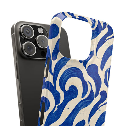 Blue Wave Slim Phone Case.