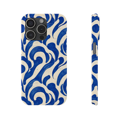 Blue Wave Slim Phone Case.