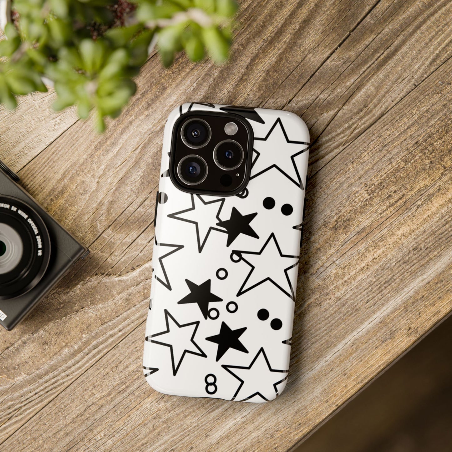 Black & White Star Tough Case.