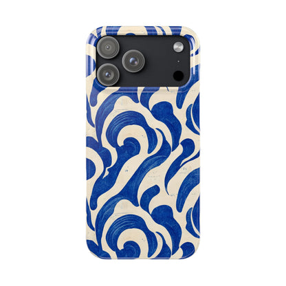 Blue Wave Slim Phone Case.