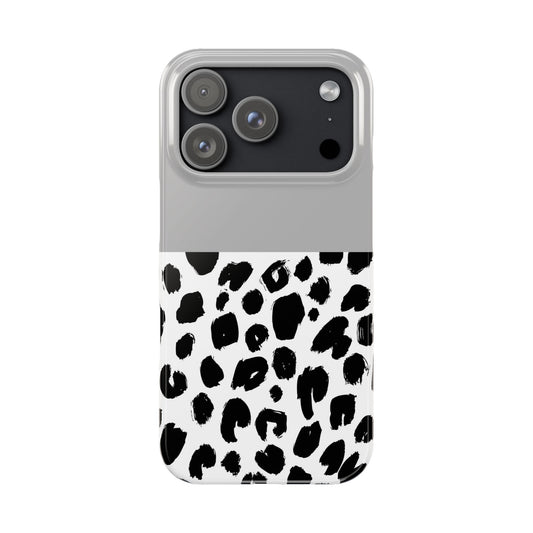 Black Dot Slim Phone Case.