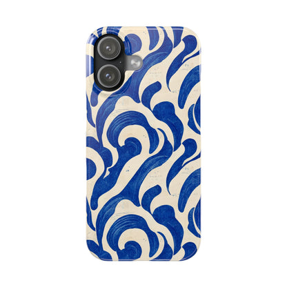 Blue Wave Slim Phone Case.