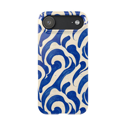 Blue Wave Slim Phone Case.