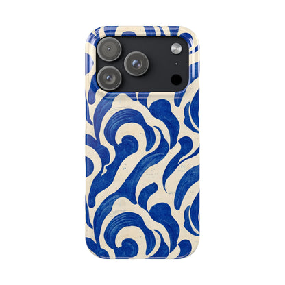 Blue Wave Slim Phone Case.